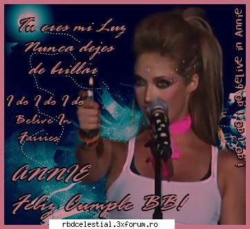 idul lu anahi? - ma...sincer am vb q ea...da yo nuj cred k e ea - Anahi